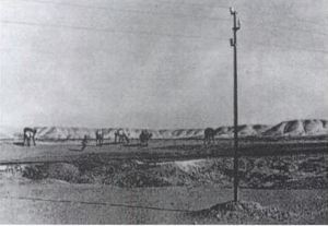 Siemens telegraph pole from 1870